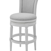 Modern Farmhouse White Swivel Bar Stool