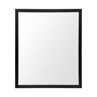 Rectangle Black Accent Mirror with Oxidized Finish Frame