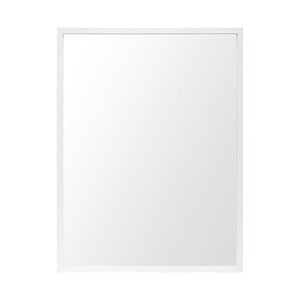 Rectangle White Accent Mirror with Crisp White Finish Frame