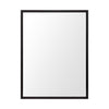 Rectangle Espresso Accent Mirror with Lakeside Design