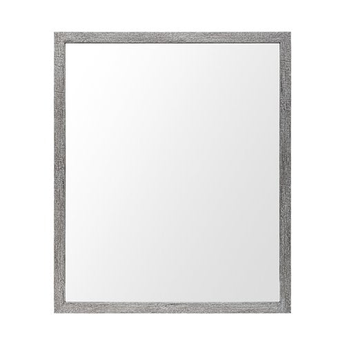 Rectangle Grey Accent Mirror with Driftwood Quality Frame