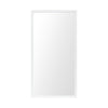 Rectangle White Accent Mirror with Crisp White Finish Frame