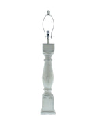 White Washed Table Lamp Base Only
