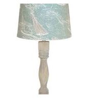 White Finish Table Lamp Base Only