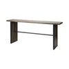 Rectangular Medium Brown Live Edge Mango Wood Console Table With Plank Like Legs