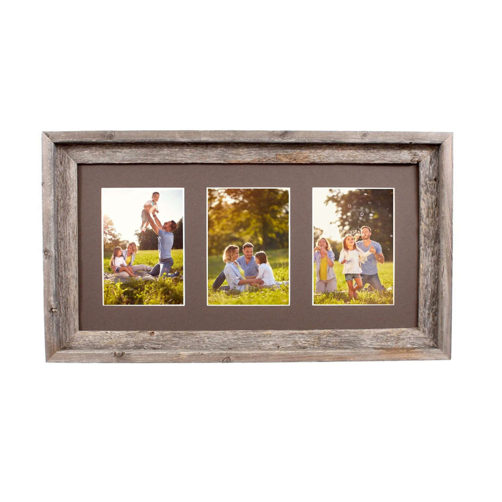 14"x23" Natural Weathered Grey Picture Frame