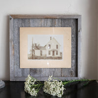 13"x14" Rustic Weathered Grey Picture Frame with Plexiglass Holder