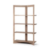 Light Brown Wood Shelving Unit With 4 Shelves