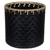 Black Rattan Modern Planter