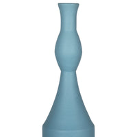 Contemporary Blue Metal Decorative Vase