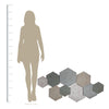 Textured Hexagon Metal Centerpiece Wall Decor