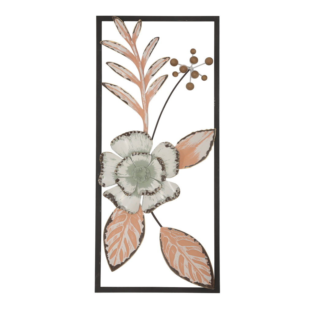 Peace Floral Vines Vertical Wall Decor