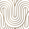 Golden Wave Pattern Wall Décor