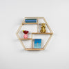 Gold Hexagon Wall Shelf