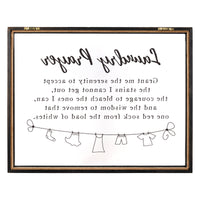 Black And White Laundry Prayer Wall Art