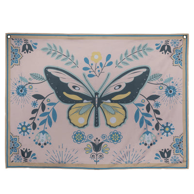 Multi Color Butterfly Tapestry Wall Decor