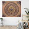 Center Medallion Coral Hanging Wall Tapestry