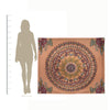 Center Medallion Coral Hanging Wall Tapestry