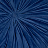 Blue Round Tufted Velvet Pillow