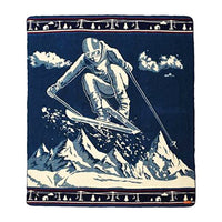 Queen Size Ultra Soft Ski Jumper Handmade Woven Blanket