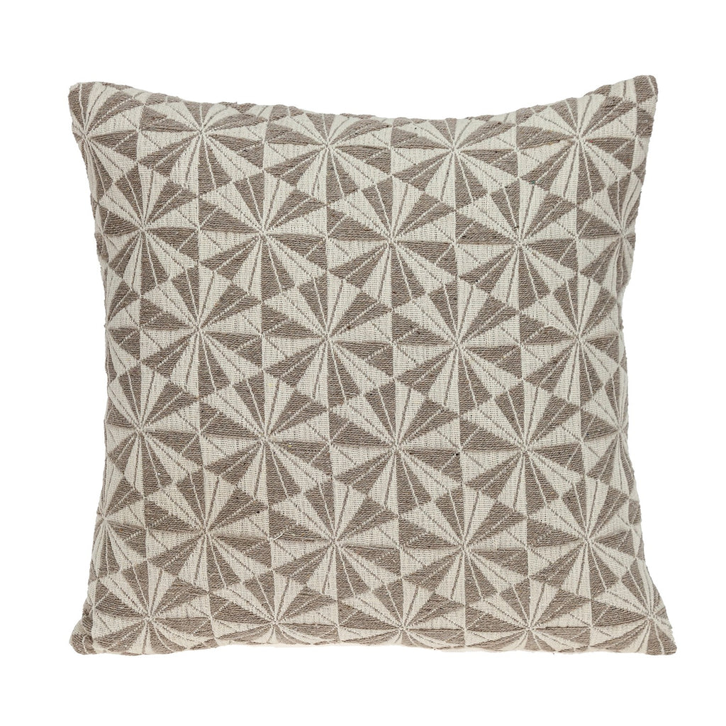 Pale Brown Pinwheels Throw Pillow