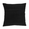 Jet Black and White Geo Throw Pillow