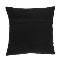 Jet Black and White Geo Throw Pillow