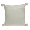 Gray Pearl Pom Throw Pillow