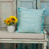 Aqua Blue Throw Pillow