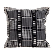 Black and White Abstract Stripes Throw Pillow