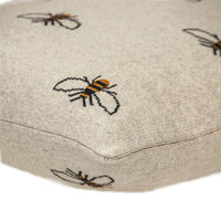 Linen Bumblee Throw Pillow