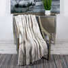 Boho Neutral Basketweave Throw Blanket