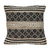 Chocolate Brown Jute Throw Pillow