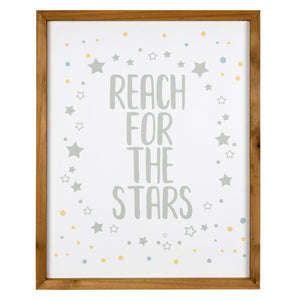 Reach for the Stars Wooden Wall Art