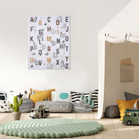 Jungle Animal Alphabet Wall Art