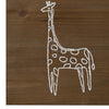 Stand Tall Wooden Giraffe Wall Art