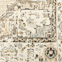 8'x10' Beige and Ivory Center Jewel Area Rug