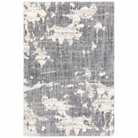 4'x6' Grey and Ivory Grey Matter Indoor Area Rug