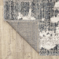 4'x6' Grey and Ivory Grey Matter Indoor Area Rug