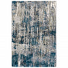 4'x6' Grey and Blue Grey Skies Indoor Area Rug