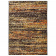 3'x5' Gold and Slate Abstract Area Rug