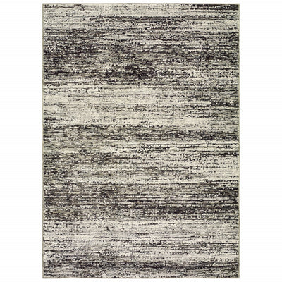 6'x9' Ash and Slate Abstract Area Rug