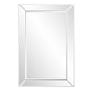 Rectangle Wooden Frame Mirror with Beveled Edge