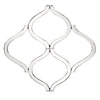 Interlocking Mirrored Curved Shapes with Beveled Edge