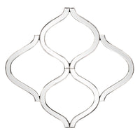 Interlocking Mirrored Curved Shapes with Beveled Edge