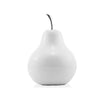 White Medium Pear Shaped Aluminum Accent Home Decor