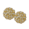 Set of 2 3" Polished Spheres in Brilliant Shiny Luster Finished and Golden Frame