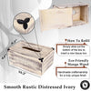 Rectangular Light Brown Mango Wood Tissue Holder