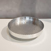 Handcrafted 13" Hammered Stainless Steel Round Tray