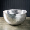 Handcrafted Hammered Stainless Steel Square Centerpiece Bowl